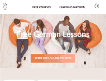 Tablet Screenshot of free-german-lessons-online.com